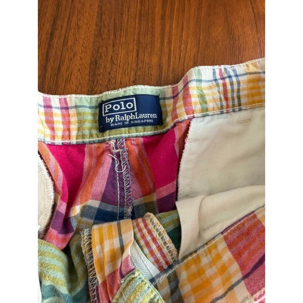 Polo Ralph Lauren Urban Renewal Reworked Madras Plaid Pants - Size 34x32 - Picture 3 of 6